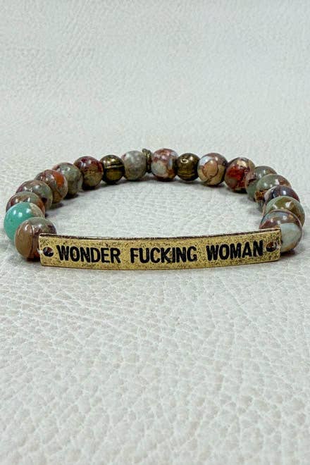 Sassy Coffee Bracelet, Caffeine Lover Gift, Funny Beaded Bracelet, Coffee Addict Jewelry, Gold Tone Bracelet, Gift for Her