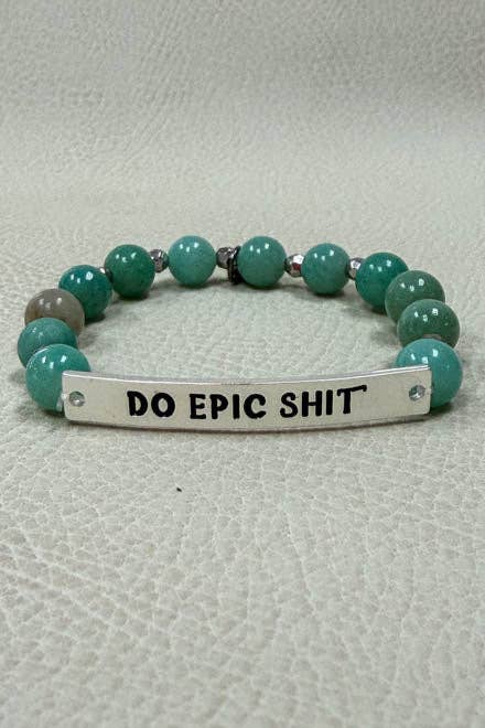 NEW Bronze Wonder Fucking Woman Bracelet, Colorful Beaded Jewelry, Funny Empowerment Gift for Her, Sassy Bracelet, Badass Best Friend Gift