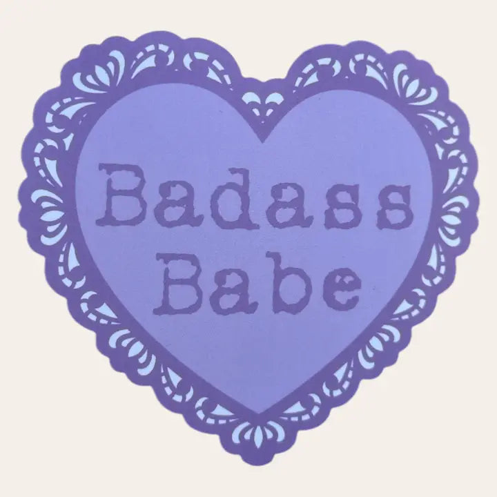 Badass Babe Glitter Sticker | Vinyl Decal