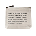 My Wish For You (Maya Angelou) Canvas Zip Bag