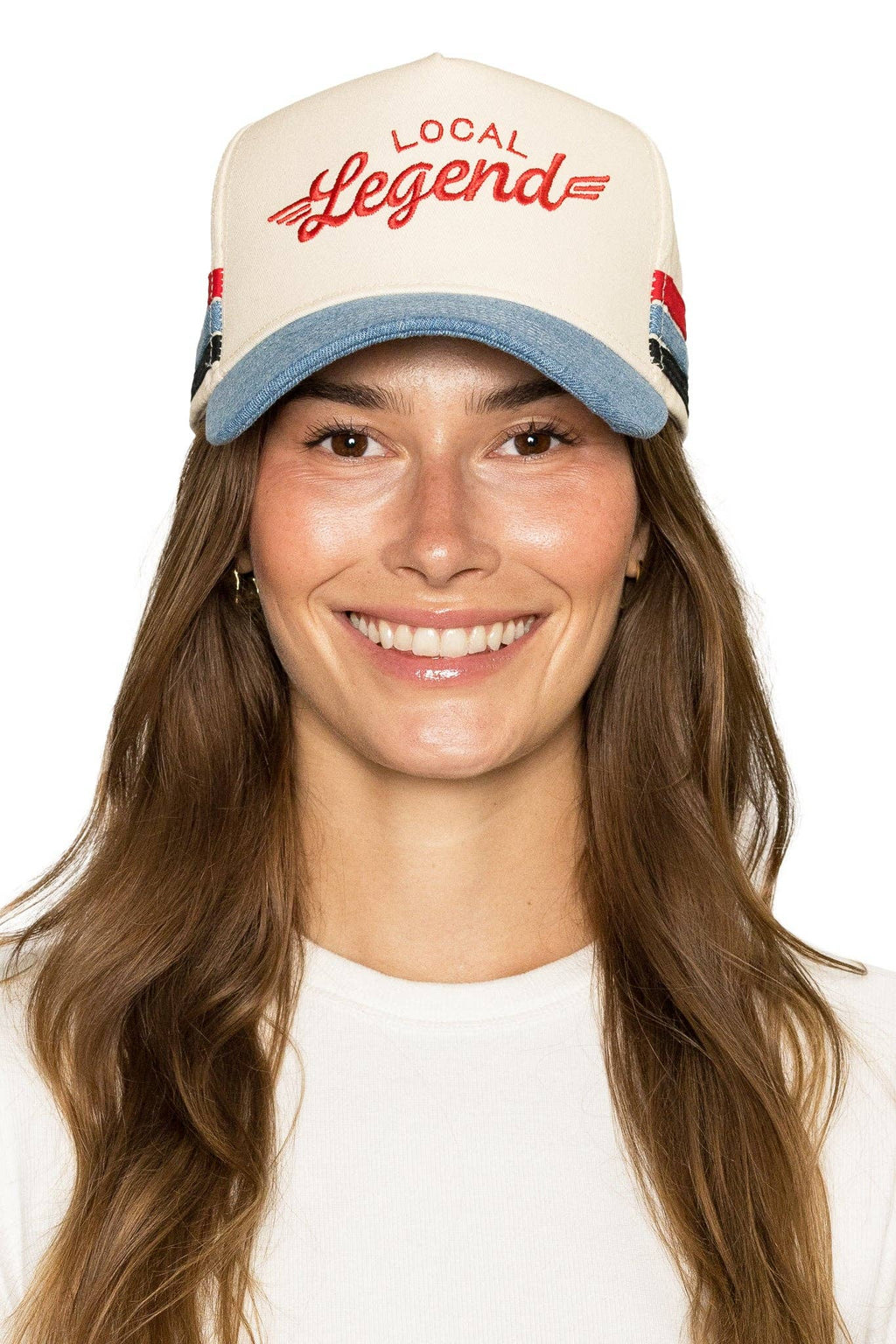 Local Legend Trucker Hat Denim: Denim