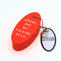 Floating Keychain Orange | Where Are My Fucking Keys | Funny Keychain