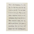 12"x16" This Is The Beginning Art Poster