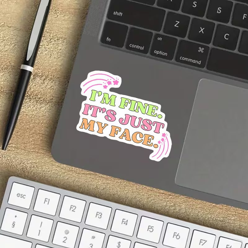 Just My Face Vinyl Sticker