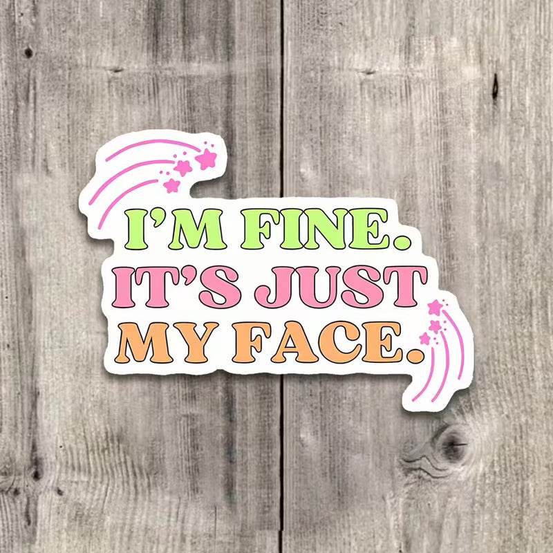 Just My Face Vinyl Sticker