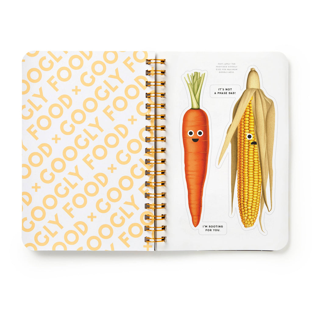 Brass Monkey Googly Food Sticker Book