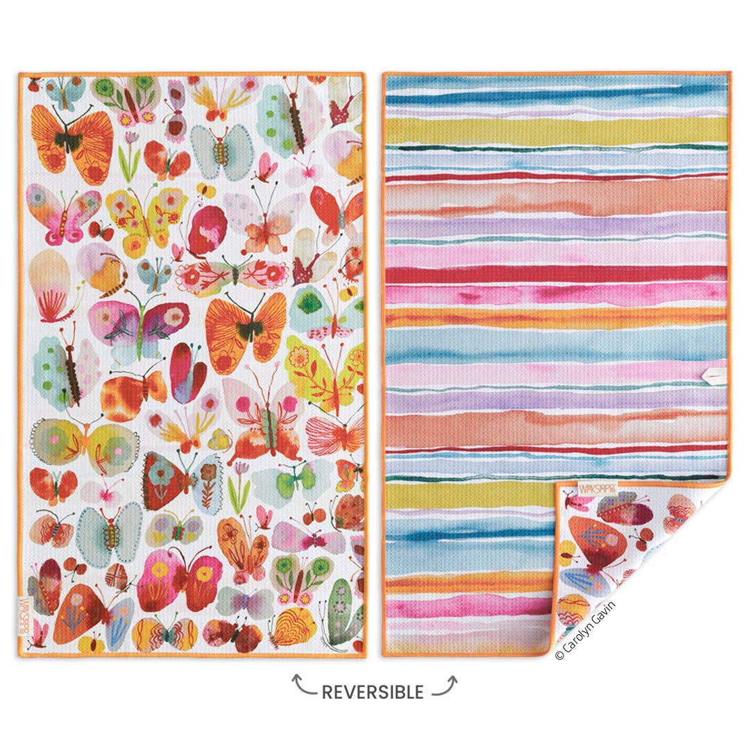 Belize Butterflies Microfiber Towel, Spring Decor and Gift