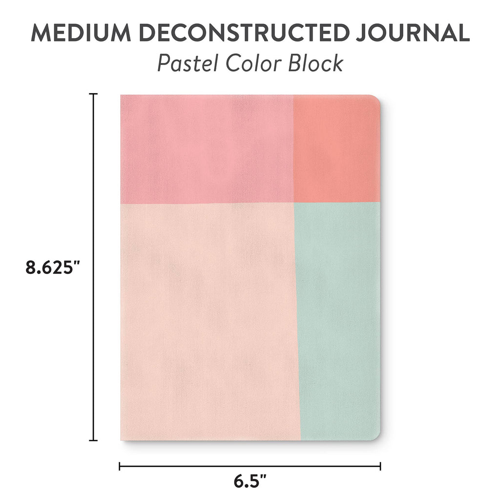 Shit I can't say out loud Journal | Pastel Color Block Medium Deconstructed Journal