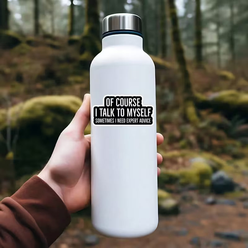 Talk to myself sticker