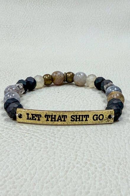 Sassy Coffee Bracelet, Caffeine Lover Gift, Funny Beaded Bracelet, Coffee Addict Jewelry, Gold Tone Bracelet, Gift for Her