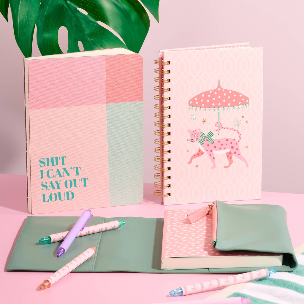 Shit I can't say out loud Journal | Pastel Color Block Medium Deconstructed Journal