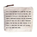 Let It Be Something Good Canvas Zip Bag