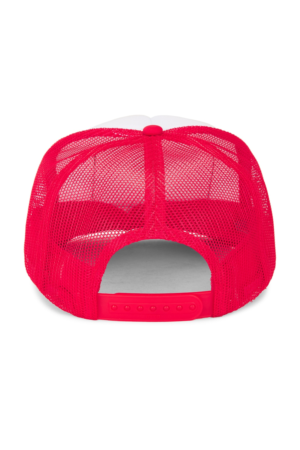Kick Rocks Trucker Hat in Red Split: Red Split