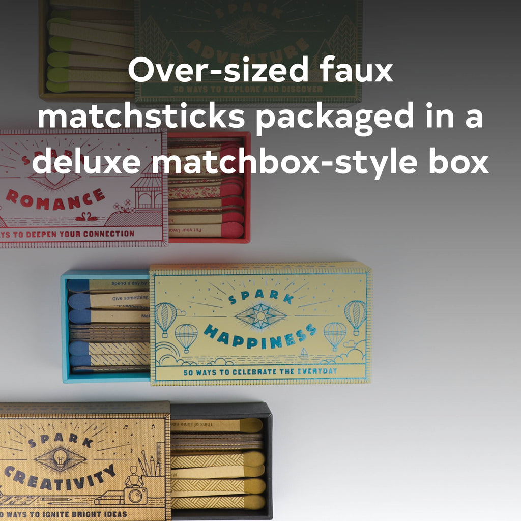 Spark Creativity Prompt Matchbox | 50 Creative Writing & Art Prompts | Gift for Artists, Writers & Creatives | Inspiration Cards