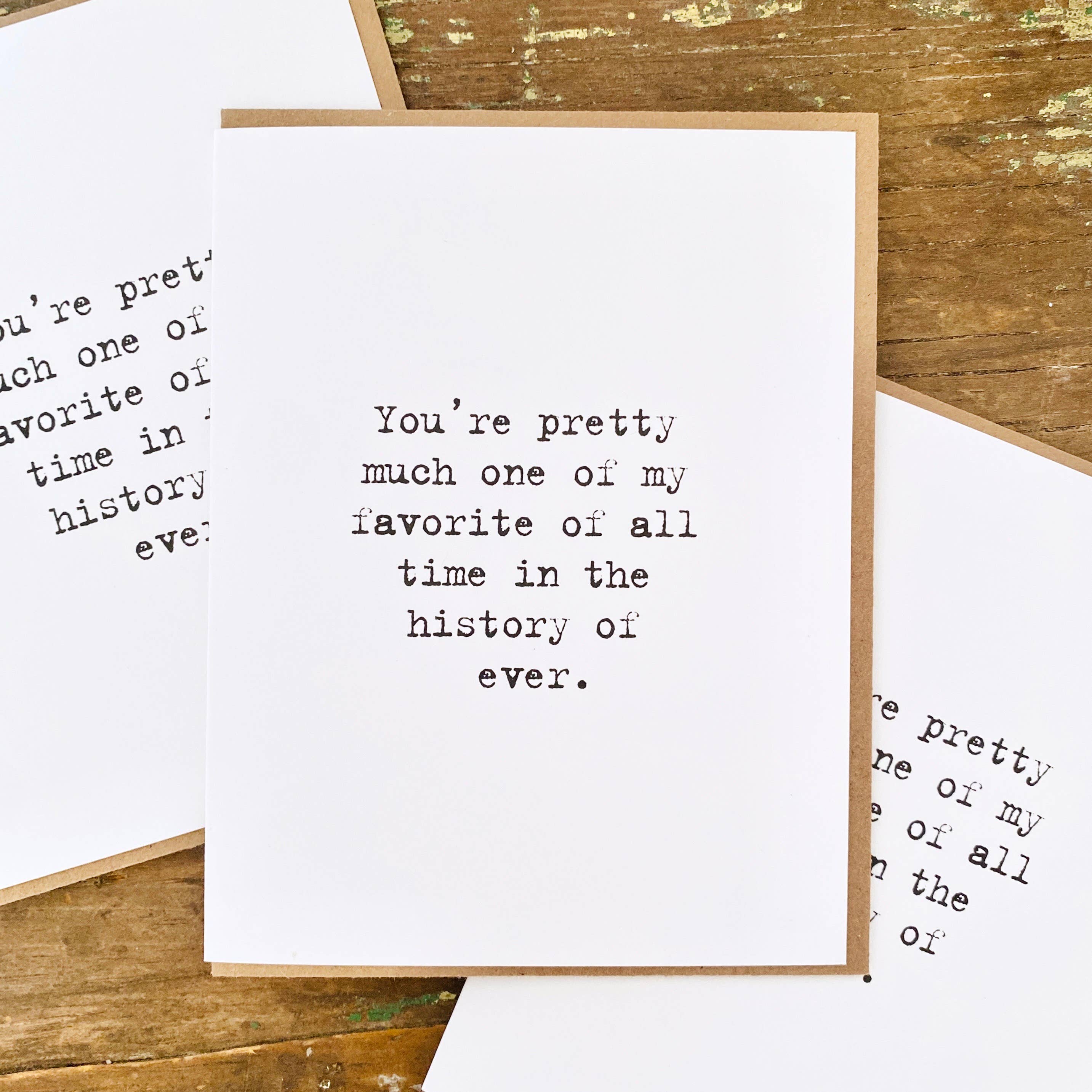 History Of Ever Love Greeting Card