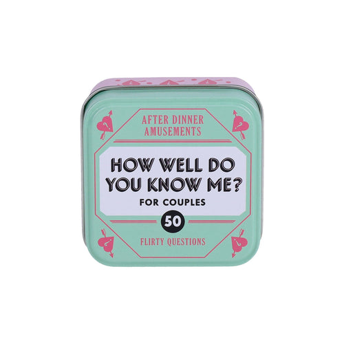 After Dinner Amusements: How Well Do You Know Me? For Couples