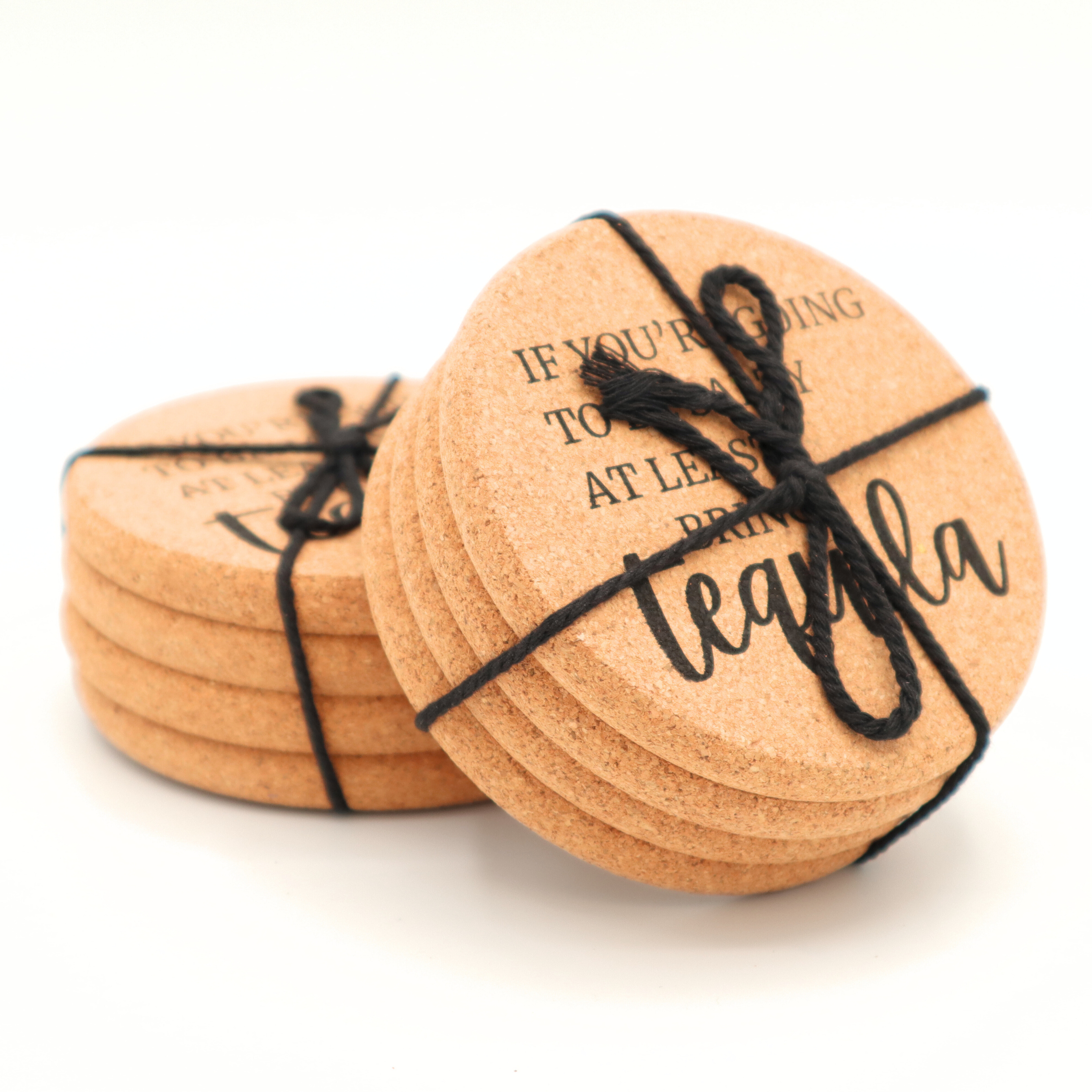 Cork Coaster At Least Bring Tequila - Set of Four