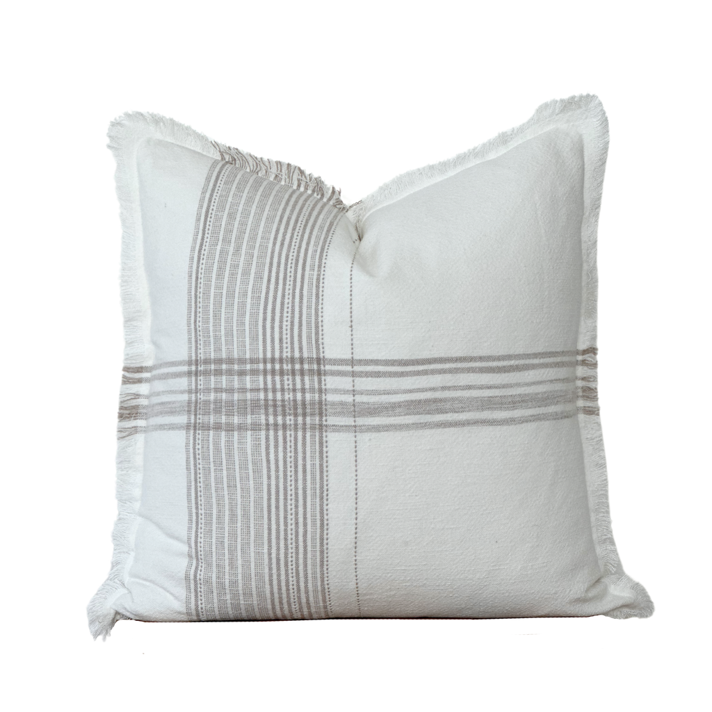 Plaid Fringe Pillow Cover | Fleur + Fray Collection PILLOW COVER ONLY