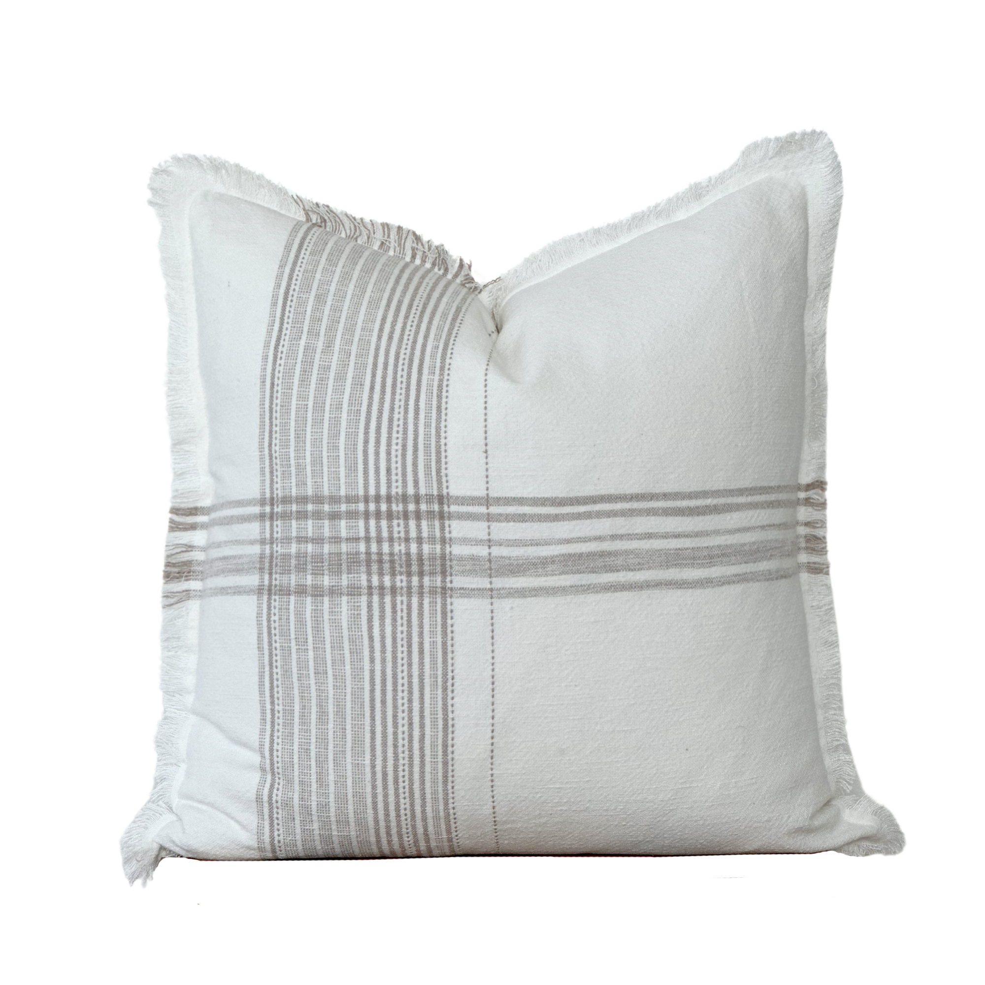 Plaid Fringe Pillow Cover | Fleur + Fray Collection PILLOW COVER ONLY