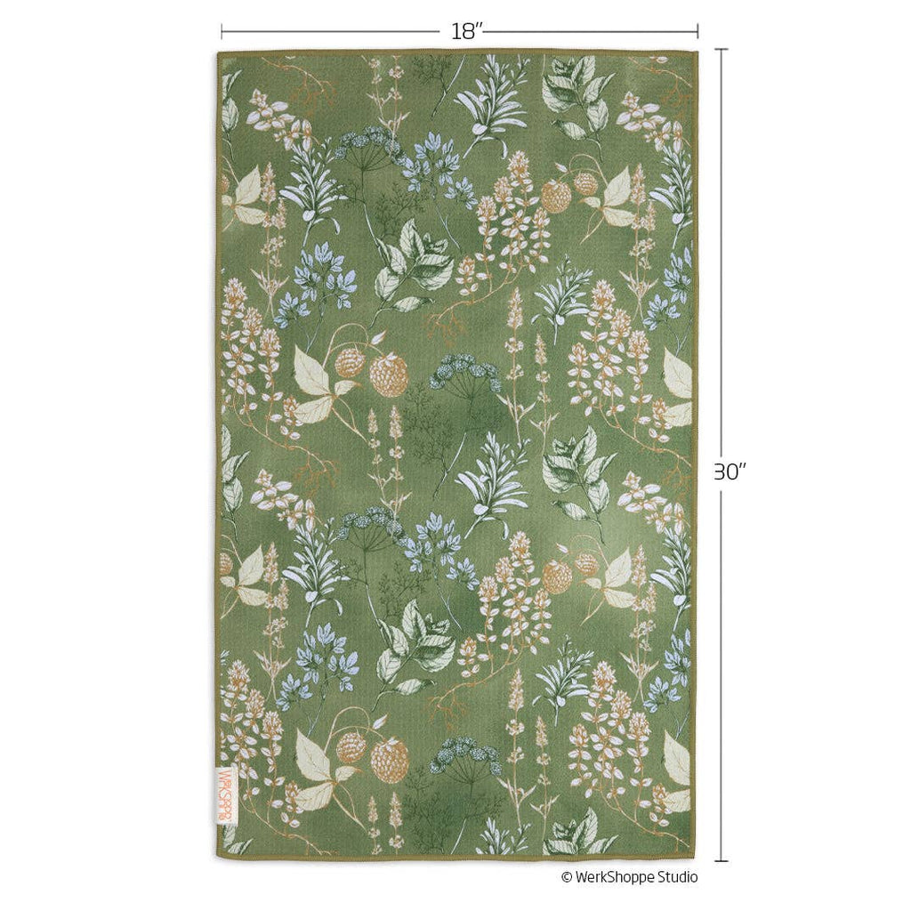Kitchen Herbs Microfiber Kitchen Dish Towel