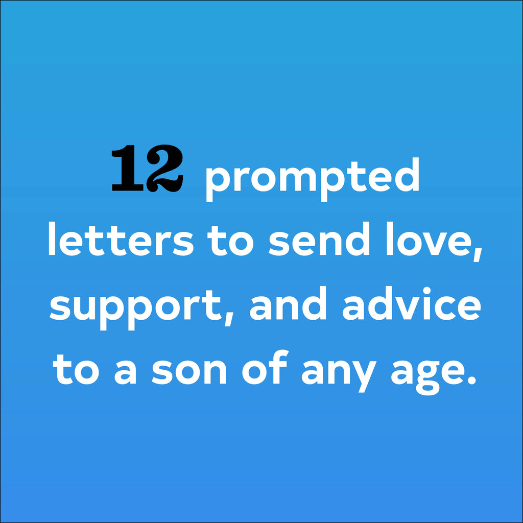 Letters to My Son Keepsake Book | Fill-in-the-Blank Letter Journal | Sentimental Gift for Son | Graduation & Birthday Gift | Memory Book