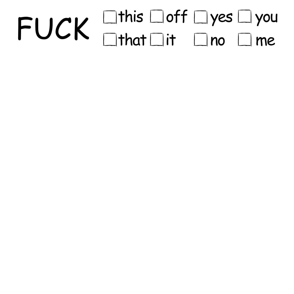 F@ck This Sticky Note Pad |