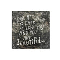 8"x8" Your Attention Please Art Poster