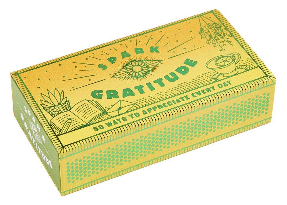 Spark Gratitude Prompt Matchbox | 50 Daily Gratitude Cards | Mindfulness Gift | Self Care Gift | Positive Affirmation Cards