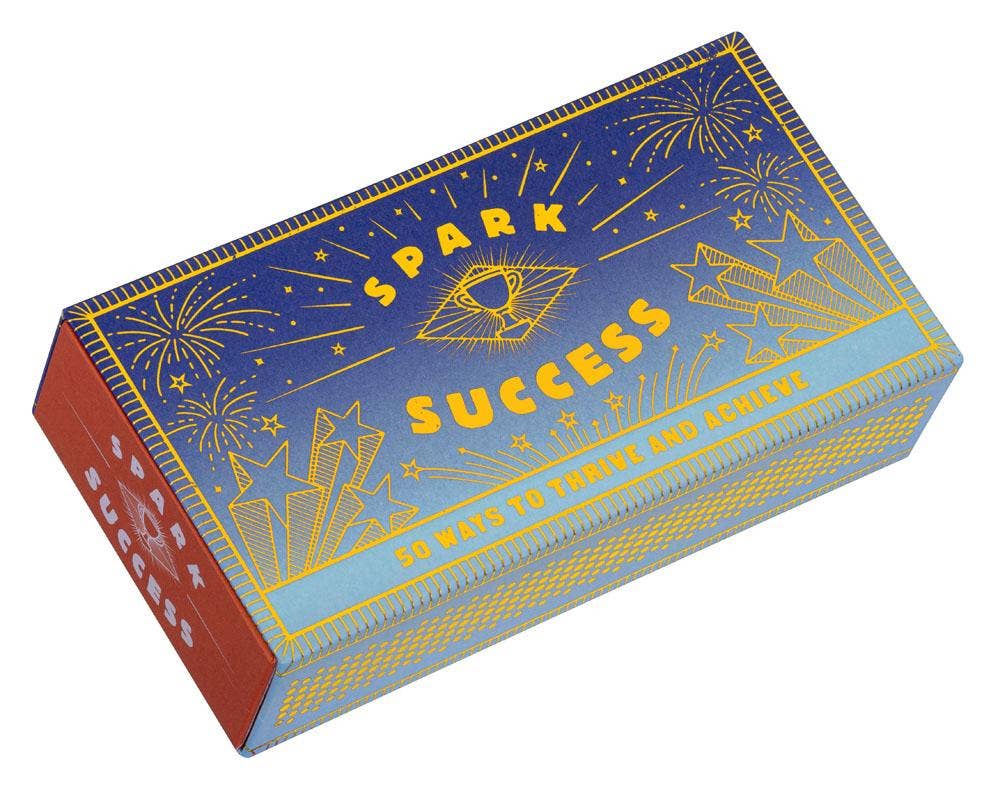 Spark Success Prompt Matchbox | 50 Motivational Goal Setting Cards | Graduation Gift | Career Inspiration | Success Mindset Gift