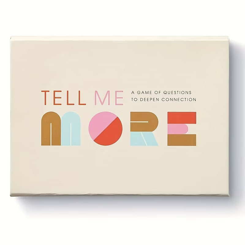Tell Me More is a conversation card game