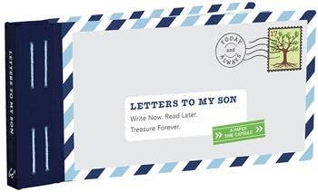Letters to My Son Keepsake Book | Fill-in-the-Blank Letter Journal | Sentimental Gift for Son | Graduation & Birthday Gift | Memory Book