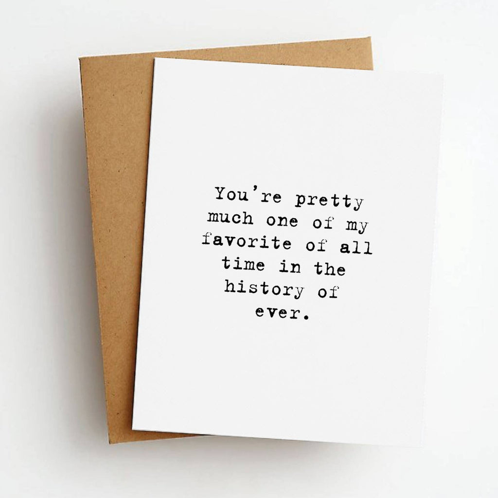 History Of Ever Love Greeting Card