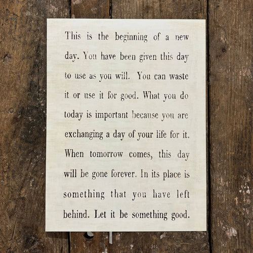 12"x16" This Is The Beginning Art Poster