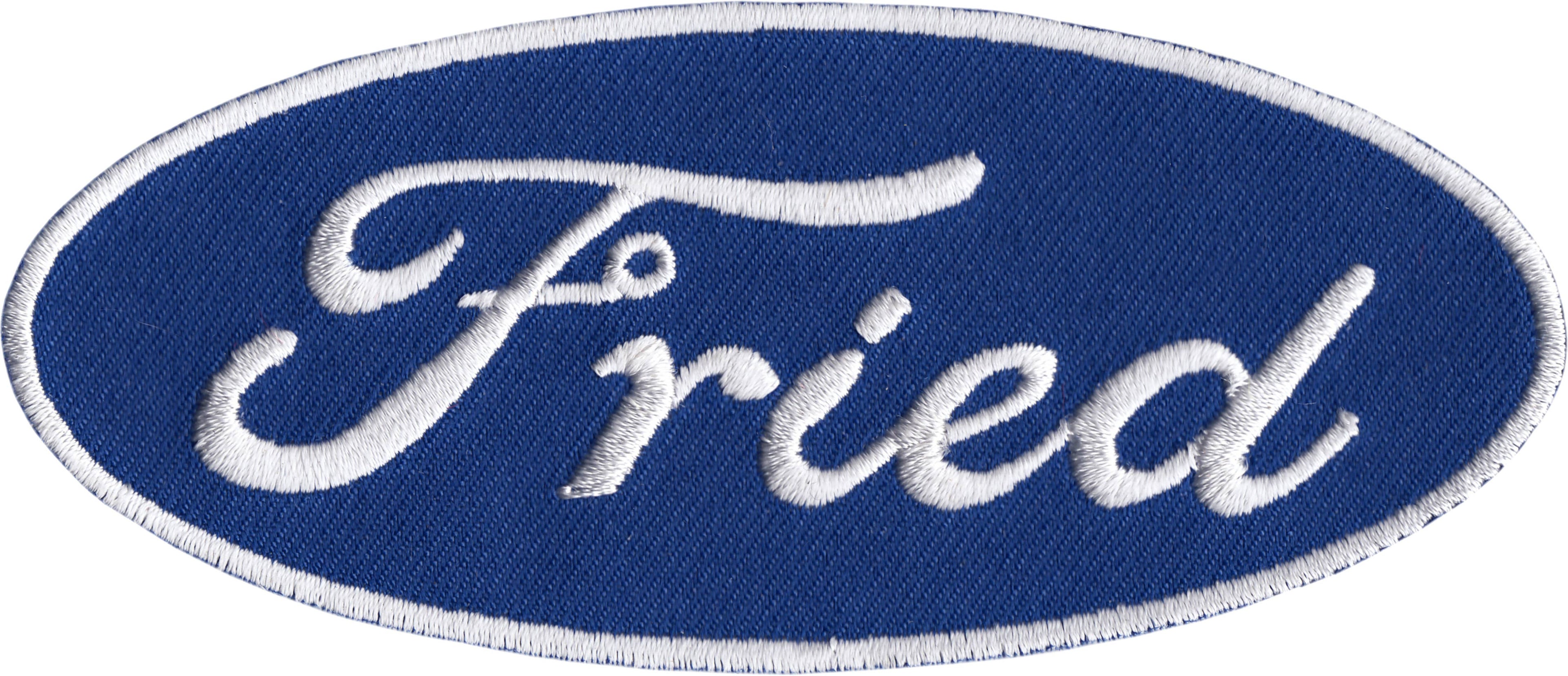Patch - "Fried" - Blue And White Logo - Ford Parody