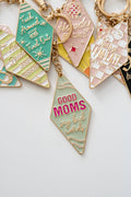 Bag Charm, Motel Keychain, Enamel Keychain, Retro keychain: Good Moms Say Bad Words