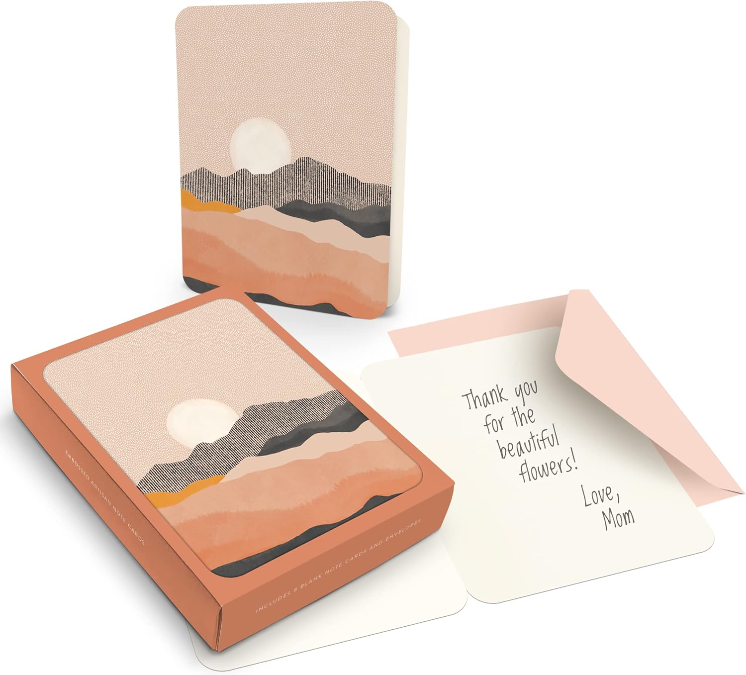 Studio Oh! Sun On The Horizon Artisan Note Cards