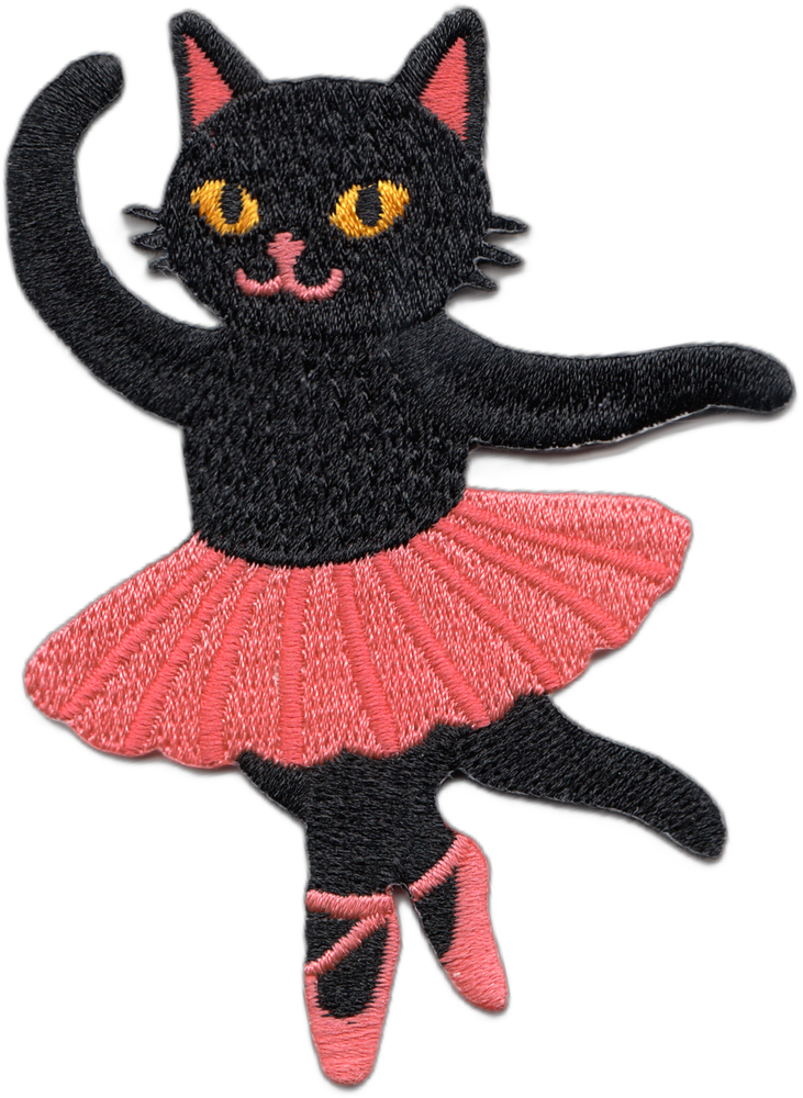 Patch - Black Cat - Cute Ballerina