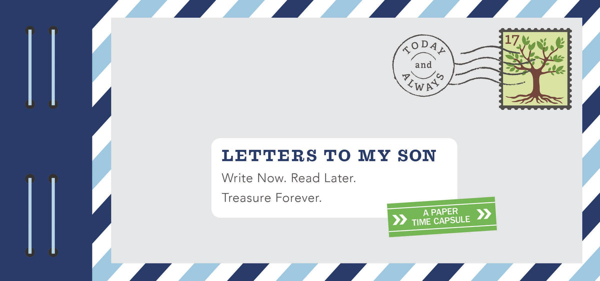 Letters to My Son Keepsake Book | Fill-in-the-Blank Letter Journal | Sentimental Gift for Son | Graduation & Birthday Gift | Memory Book