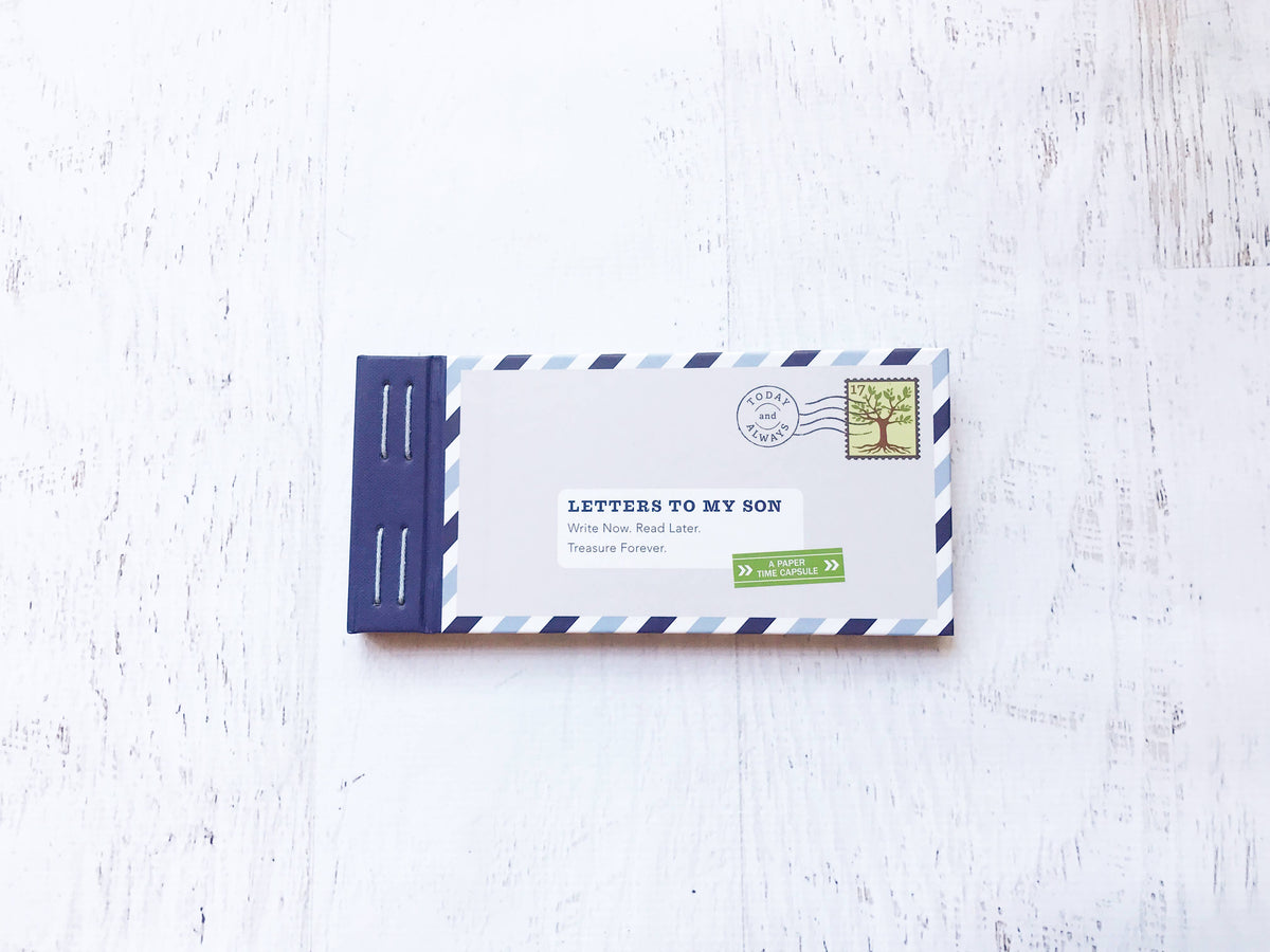 Letters to My Son Keepsake Book | Fill-in-the-Blank Letter Journal | Sentimental Gift for Son | Graduation & Birthday Gift | Memory Book