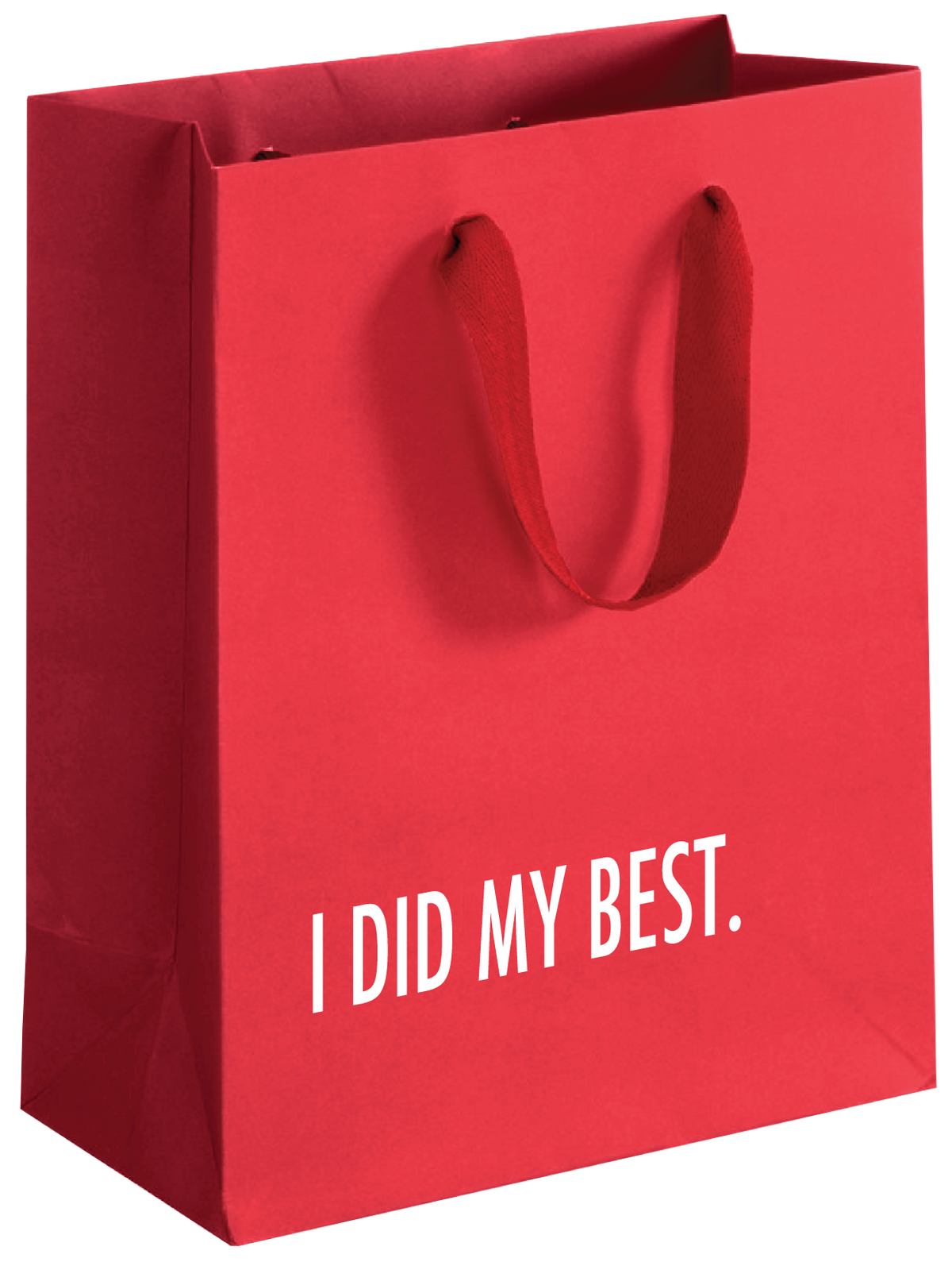 Did My Best (Red) - Holiday Funny Gift Bag