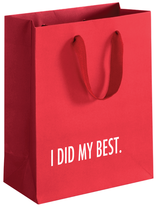 Did My Best (Red) - Holiday Funny Gift Bag