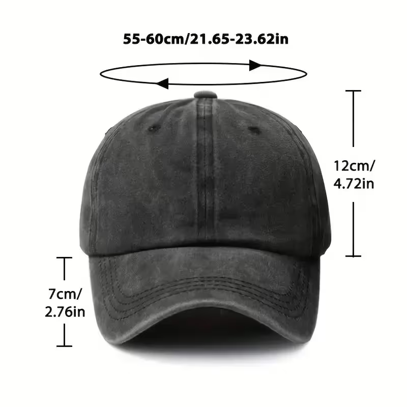 I'm Literally Just a Girl | Women's Washed Baseball Cap | Fashionable Outdoor Retro Hat | Street Urban Style Unisex Baseball Cap | Curved Brim |