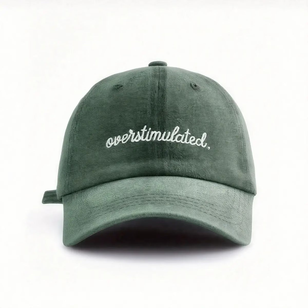 Overstimulated | Women's Washed Baseball Cap | Fashionable Outdoor Retro Street Urban Style Unisex Baseball Cap Curved Brim Dad Hat Sun Hat Suitable for Vacation Beach Travel Hat