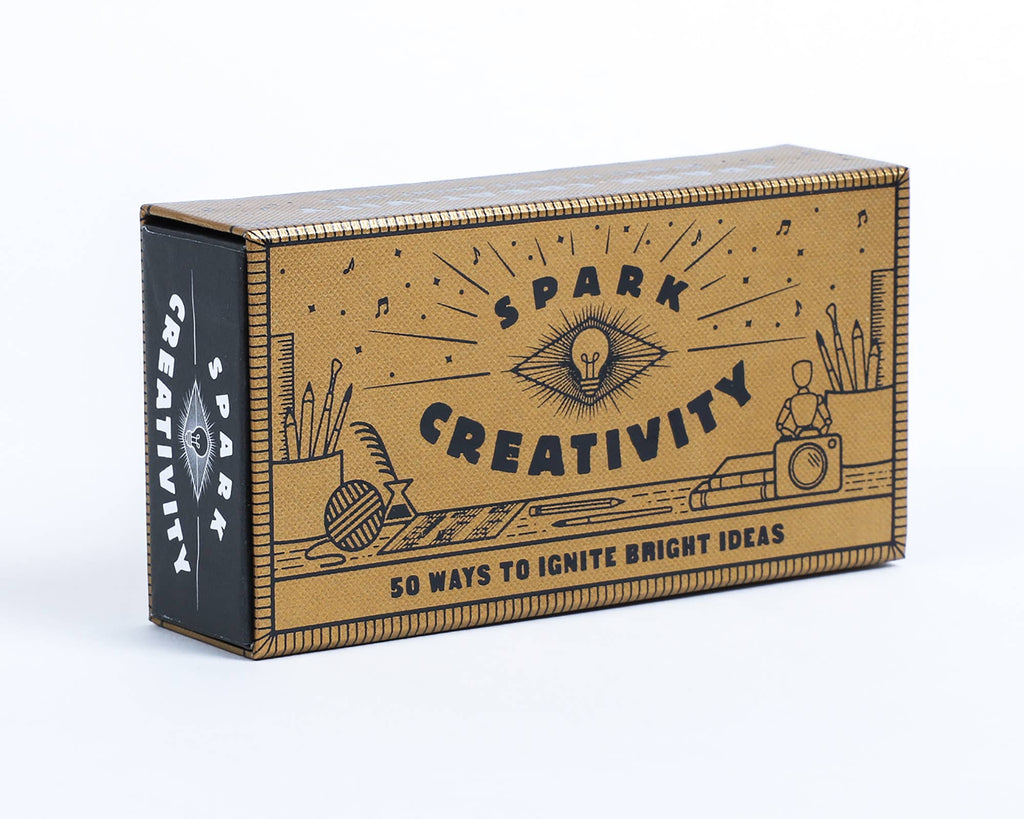 Spark Creativity Prompt Matchbox | 50 Creative Writing & Art Prompts | Gift for Artists, Writers & Creatives | Inspiration Cards