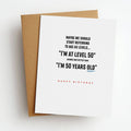 Level 50 Funny Birthday Greeting Card