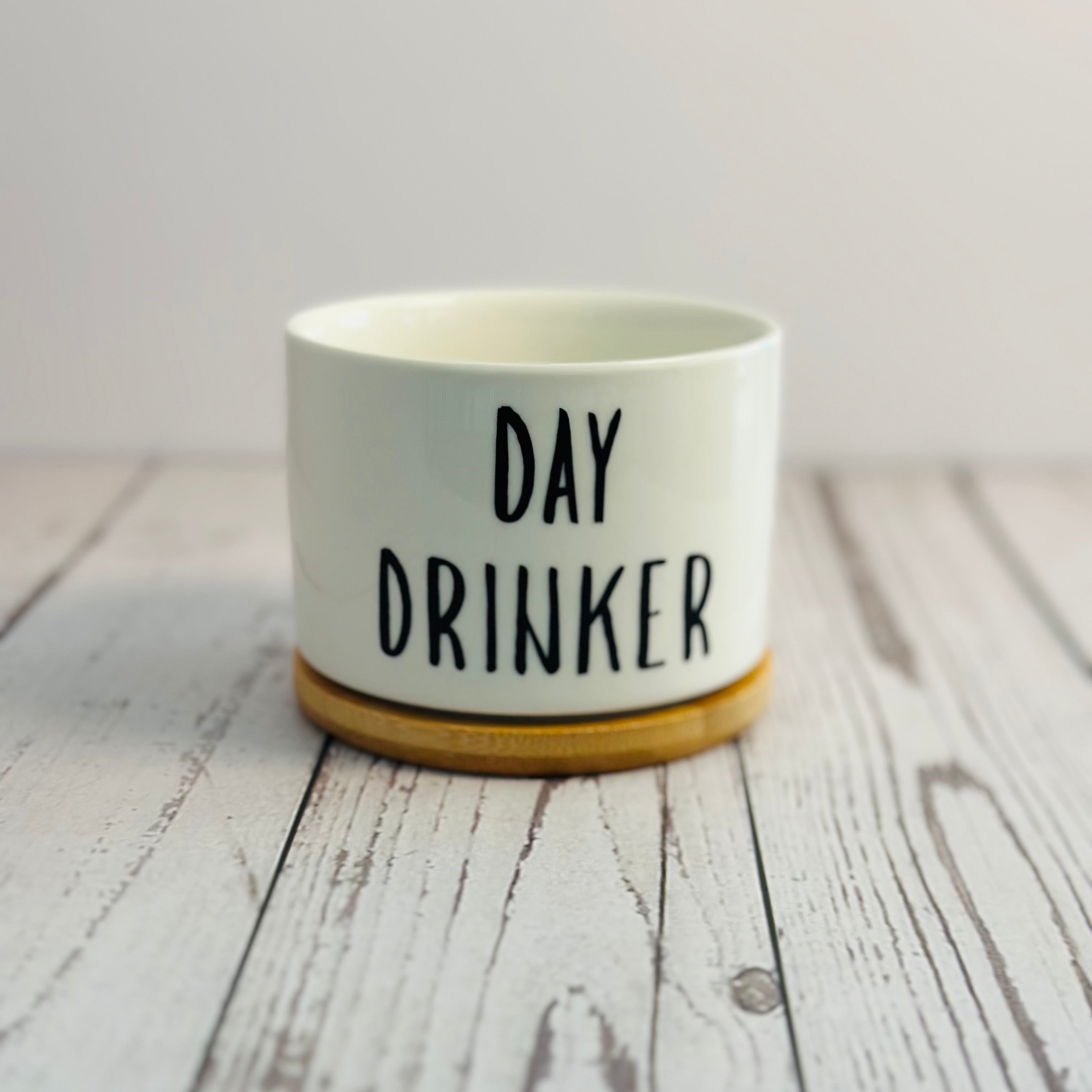 Day Drinker - Witty Succulent Pots - Ceramic and Bamboo pots