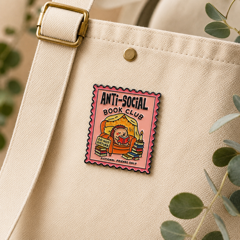 Anti-Social Book Club Enamel Pin | Bookish Lapel Pin