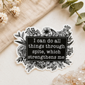 I Can Do All Things Sticker – Funny Vinyl Sticker – Waterproof Laptop Decal