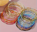 Seed Bead Bracelet | Boho Stretch Bracelet | Stackable Bracelet | Jewelry Gift for Her