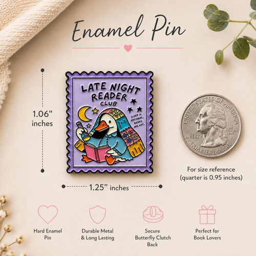 Anti-Social Book Club Enamel Pin | Bookish Lapel Pin